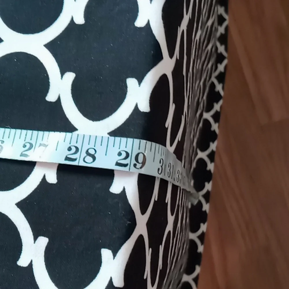 Homemade Black and White Waverly Geometric Dog Crate Cover Fits Crate 43x30